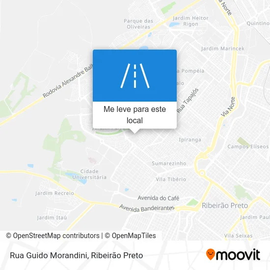 Rua Guido Morandini mapa