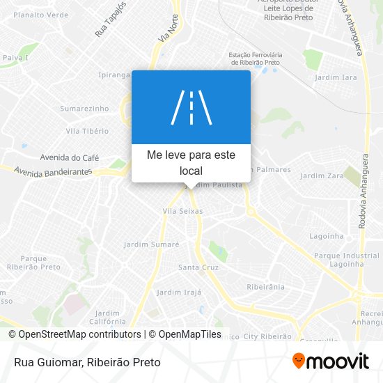 Rua Guiomar mapa