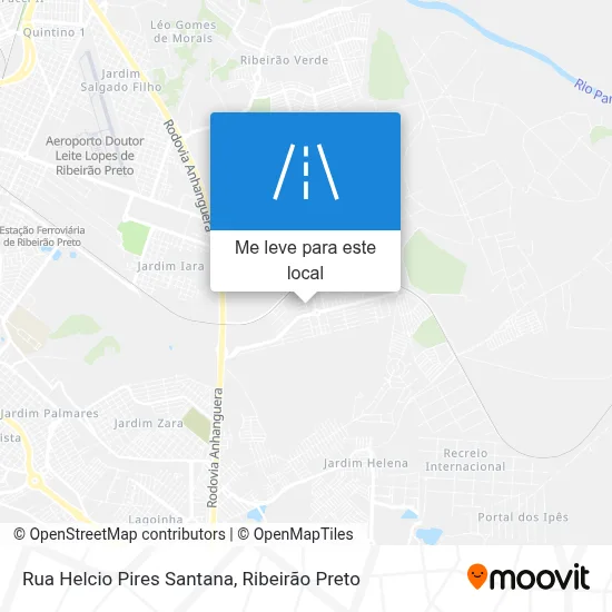 Rua Helcio Pires Santana mapa