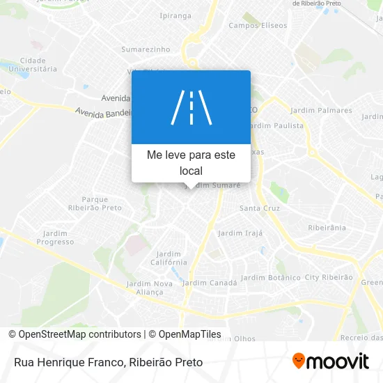 Rua Henrique Franco mapa