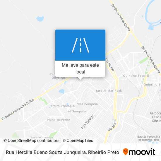 Rua Hercilia Bueno Souza Junqueira mapa