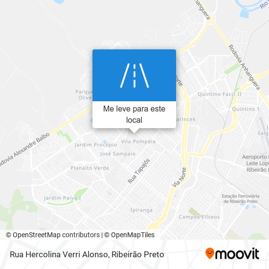 Rua Hercolina Verri Alonso mapa