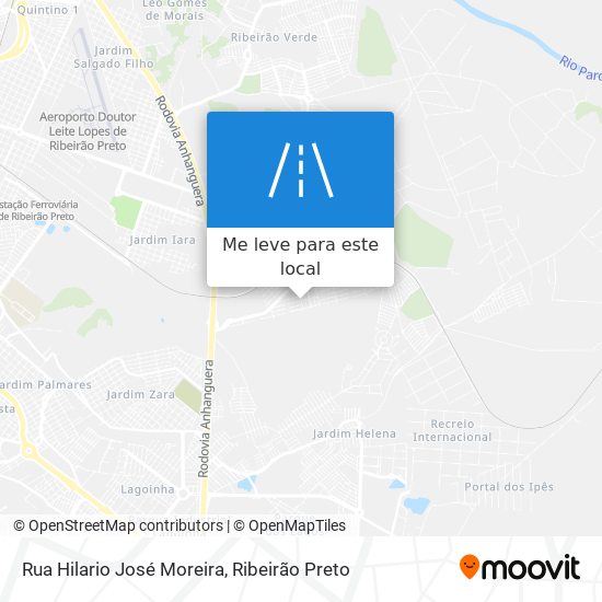 Rua Hilario José Moreira mapa