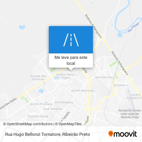 Rua Hugo Bellonzi Tornatore mapa