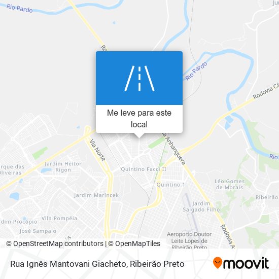 Rua Ignês Mantovani Giacheto mapa