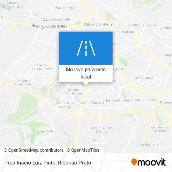 Rua Inácio Luiz Pinto mapa