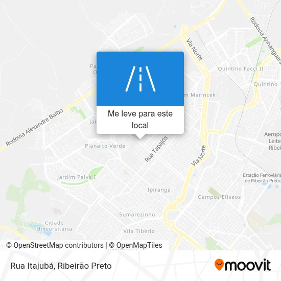 Rua Itajubá mapa