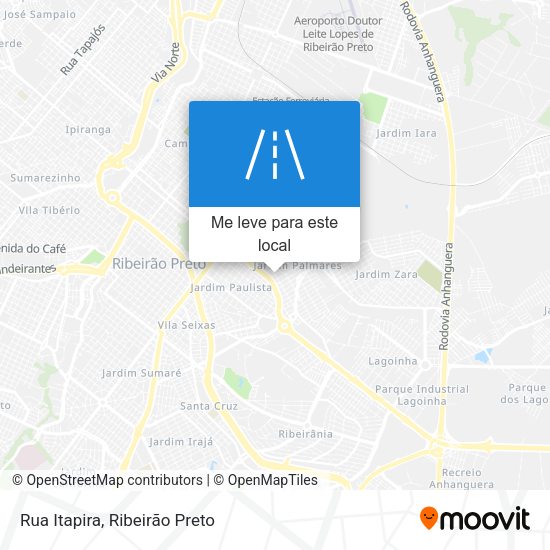 Rua Itapira mapa