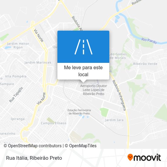 Rua Itália mapa