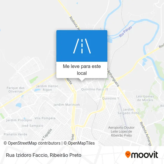 Rua Izidoro Faccio mapa