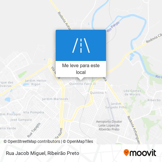 Rua Jacob Miguel mapa