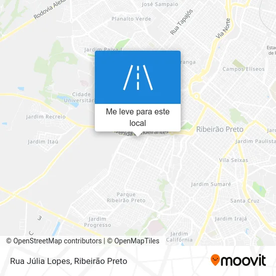 Rua Júlia Lopes mapa
