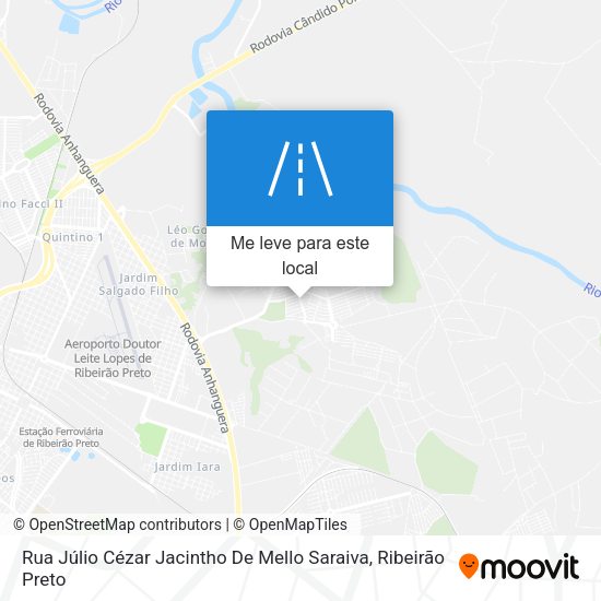 Rua Júlio Cézar Jacintho De Mello Saraiva mapa