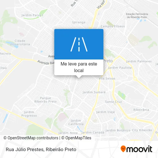 Rua Júlio Prestes mapa