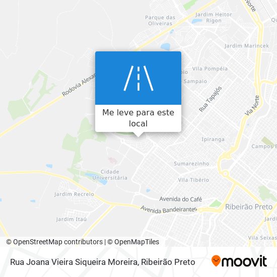 Rua Joana Vieira Siqueira Moreira mapa