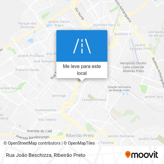 Rua João Beschizza mapa