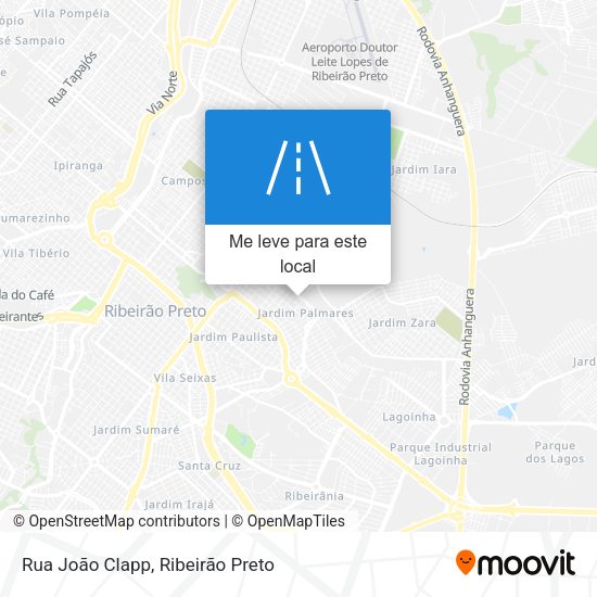 Rua João Clapp mapa