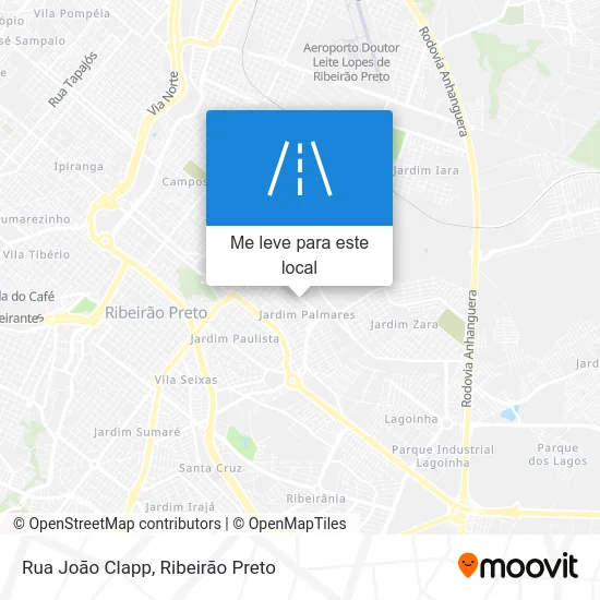 Rua João Clapp mapa