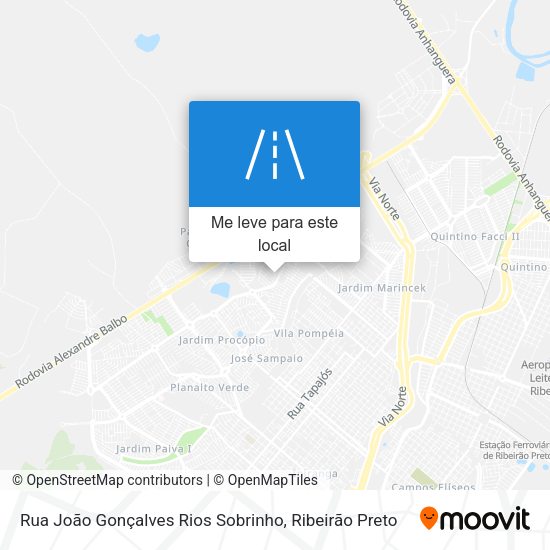 Rua João Gonçalves Rios Sobrinho mapa