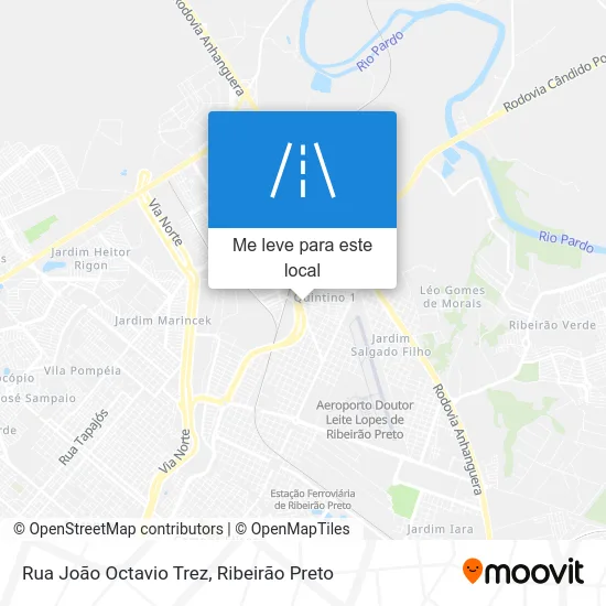 Rua João Octavio Trez mapa