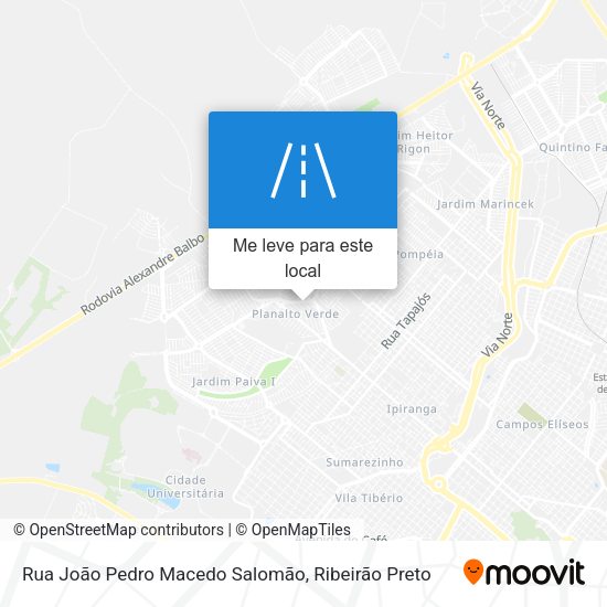 Rua João Pedro Macedo Salomão mapa