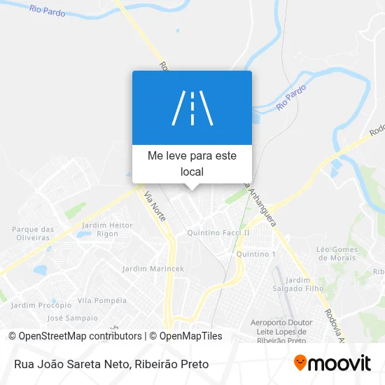 Rua João Sareta Neto mapa