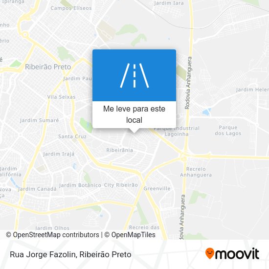 Rua Jorge Fazolin mapa