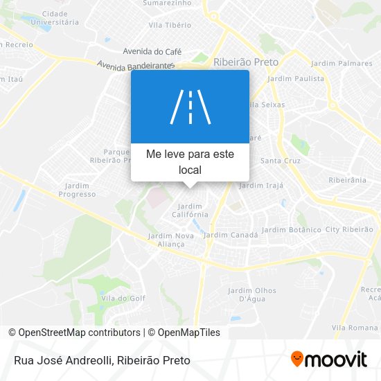 Rua José Andreolli mapa