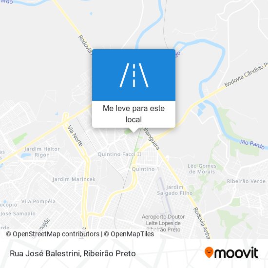 Rua José Balestrini mapa