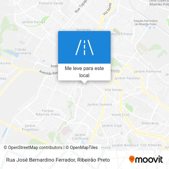 Rua José Bernardino Ferrador mapa