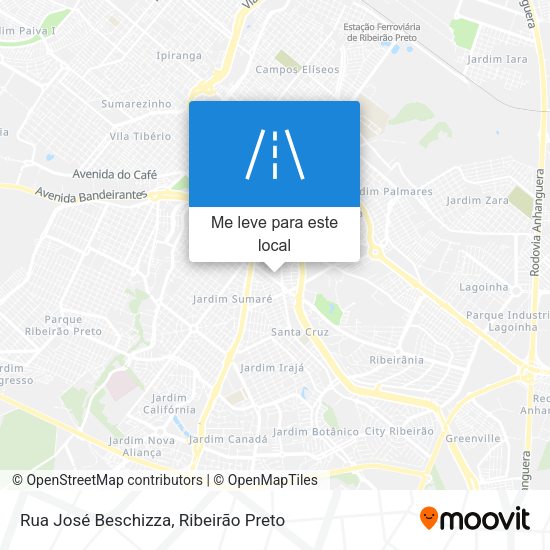 Rua José Beschizza mapa