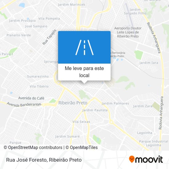 Rua José Foresto mapa