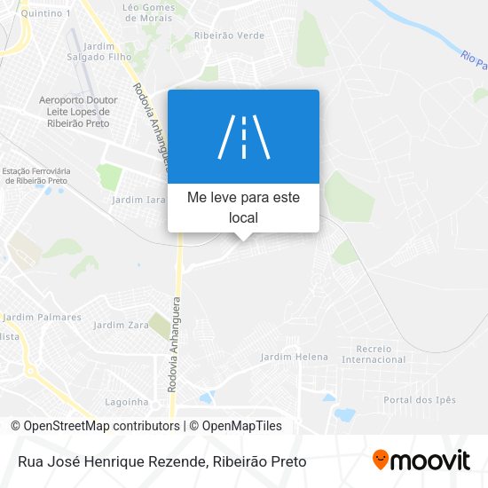 Rua José Henrique Rezende mapa