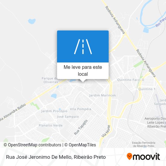 Rua José Jeronimo De Mello mapa