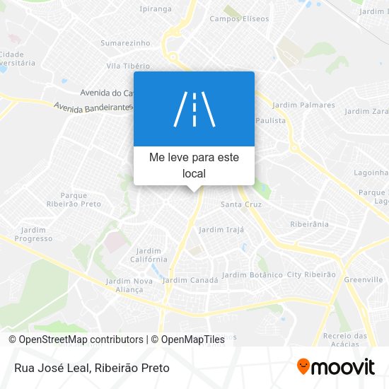 Rua José Leal mapa
