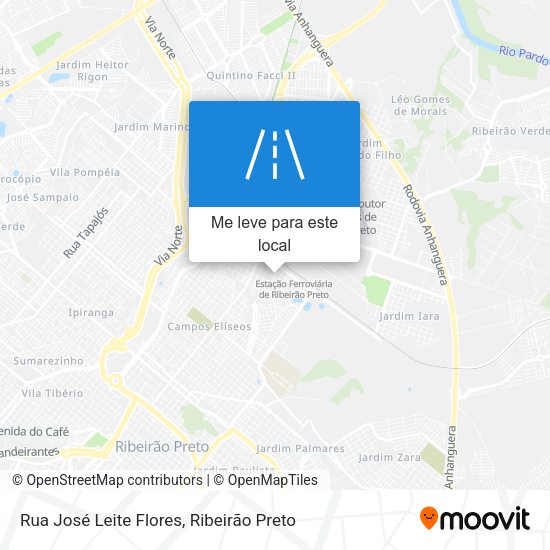 Rua José Leite Flores mapa