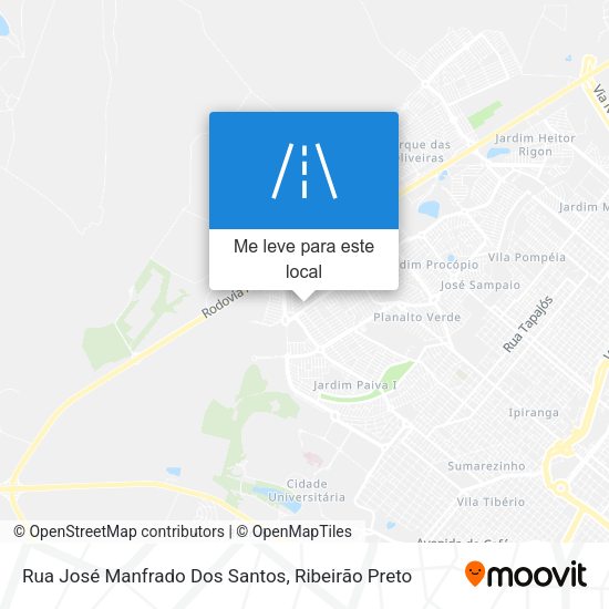 Rua José Manfrado Dos Santos mapa