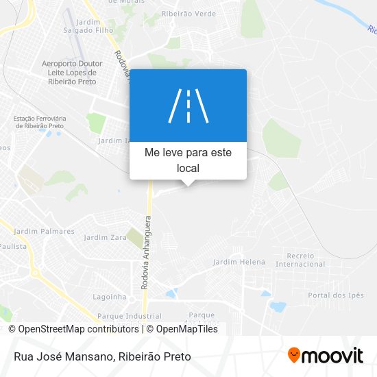 Rua José Mansano mapa