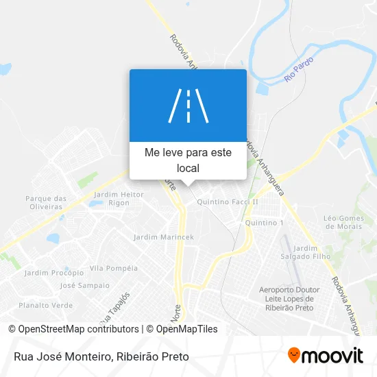 Rua José Monteiro mapa