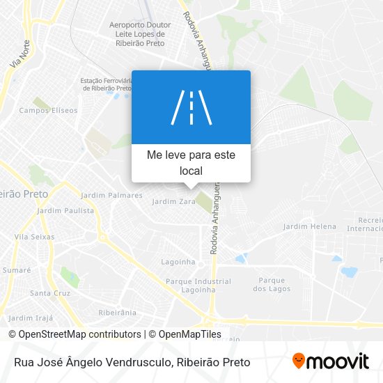 Rua José Ângelo Vendrusculo mapa
