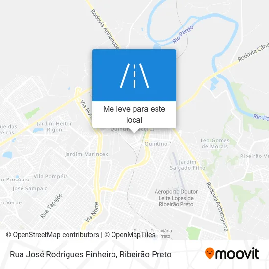 Rua José Rodrigues Pinheiro mapa