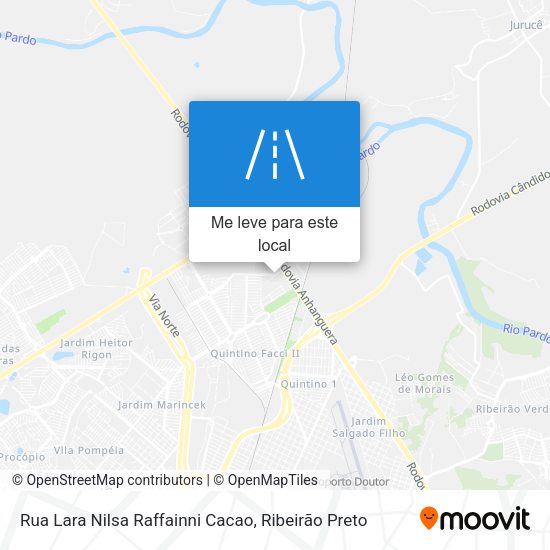Rua Lara Nilsa Raffainni Cacao mapa