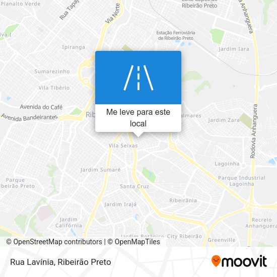 Rua Lavínia mapa