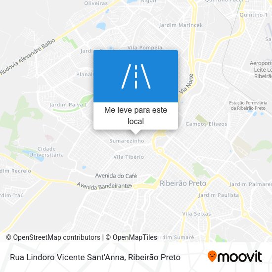 Rua Lindoro Vicente Sant'Anna mapa