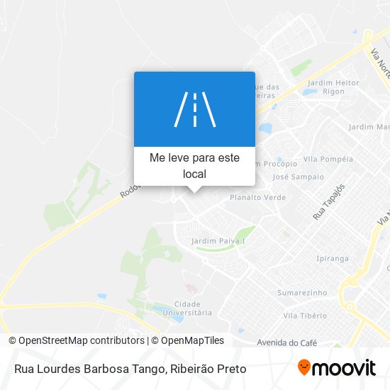 Rua Lourdes Barbosa Tango mapa