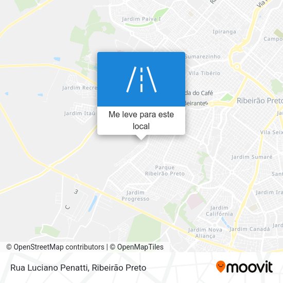 Rua Luciano Penatti mapa
