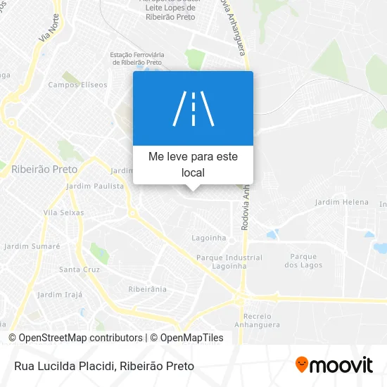 Rua Lucilda Placidi mapa