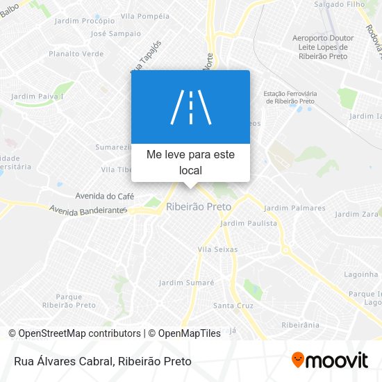Rua Álvares Cabral mapa