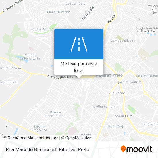 Rua Macedo Bitencourt mapa
