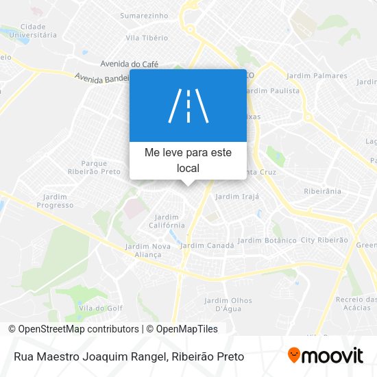 Rua Maestro Joaquim Rangel mapa